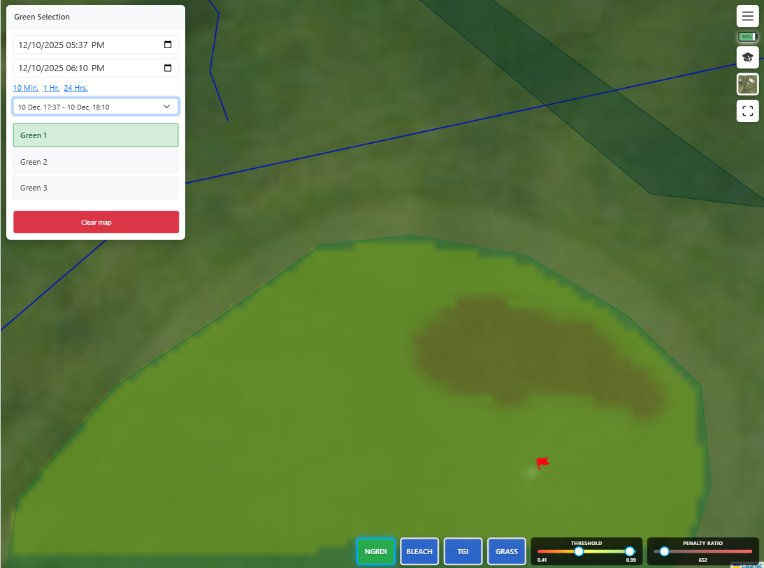 AI-gegenereerde gezondheid heatmap